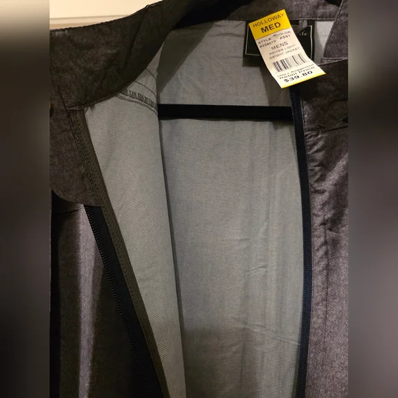 Mens Medium - Holloway Raider Lightweight Jacket Grey/Navy - Picture 3 of 4